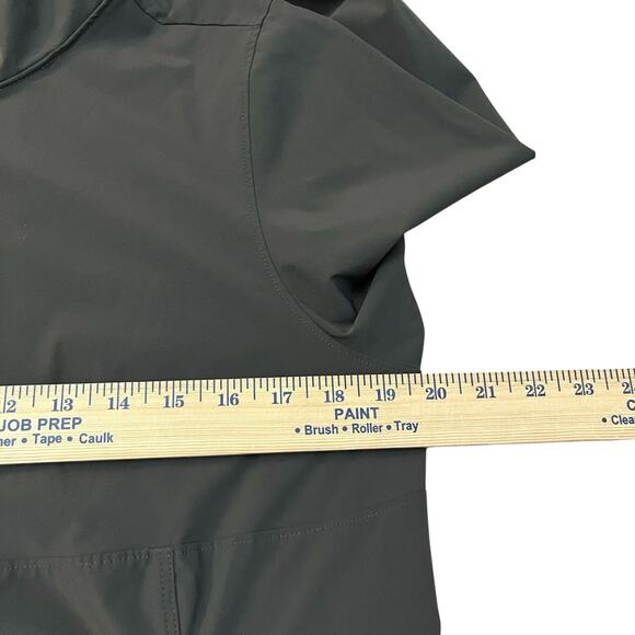 REI Womens Hooded Pullover Jacket Windbreaker Medium Gray Lightweight Half Zip - Picture 10 of 11